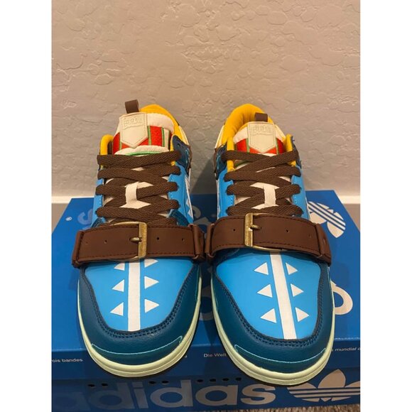 Zelda Bull Airs Size 8 Breath Of The Wild Exclusive And Rear Custom Sneakers HTF main image 7